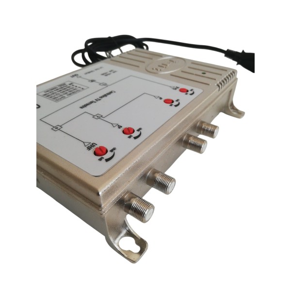 Verstärker mit 4 Eingängen und 40 dB/120 dB UV