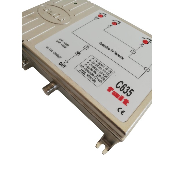 4 input 40db / 120dbuv amplifier