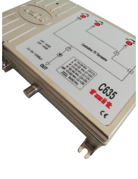 4 input 40db / 120dbuv amplifier