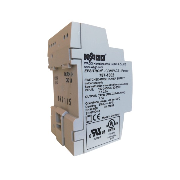 Wago 787-1002 alimentatore switching 100-240vac 24vdc 1,3a din