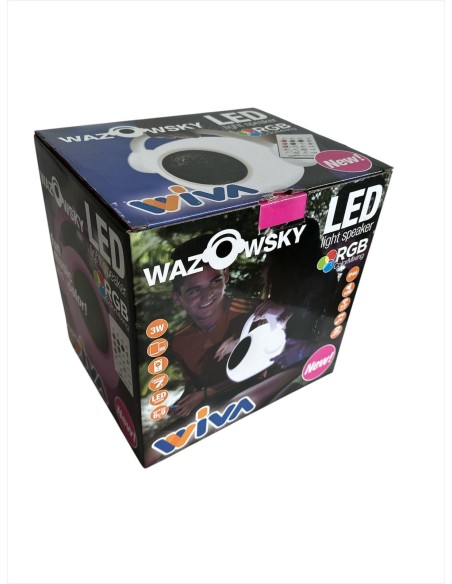 Haut-parleur lumineux Mantra rgb avec telec.porta.10w ip44 bluetooth