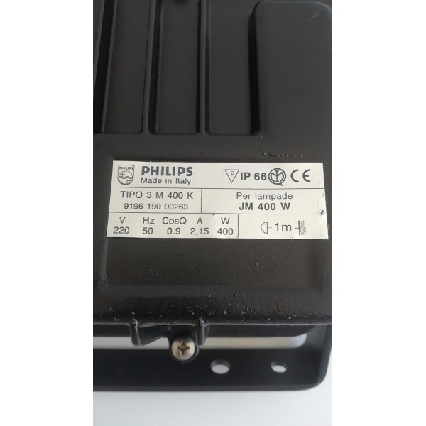 Philips t3m400k type3 hpi-t metal halide projector 400w with lamp, symmetrical