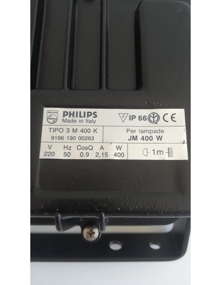 Philips t3m400k type3 hpi-t metal halide projector 400w with lamp, symmetrical