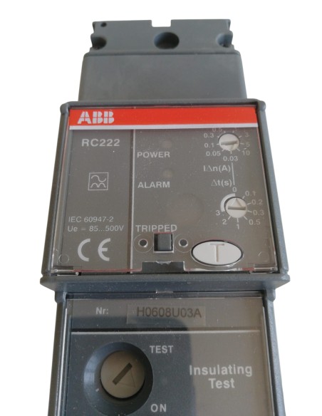 Abb 1sda053869r1 rc222/1 fixed t1 4p low-voltage differential release