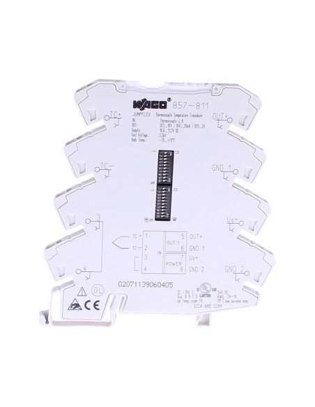 Wago 857-811 Ui Trasduttore del segnale di temperatura per termocoppie