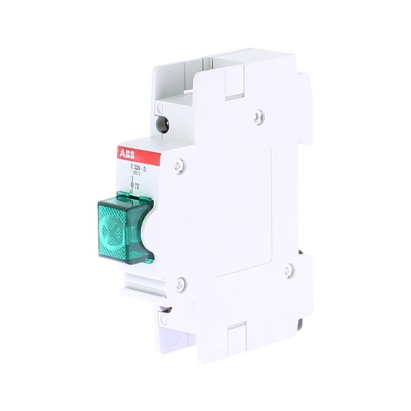Abb 721 9 e229-d gemme lumineuse verte 1 module ch 721 9