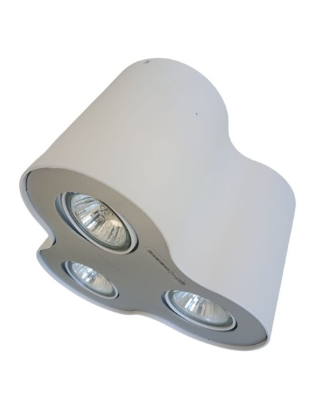 Philips 563333110 - 3 white cylinder halogen spots - 3x50w gu10