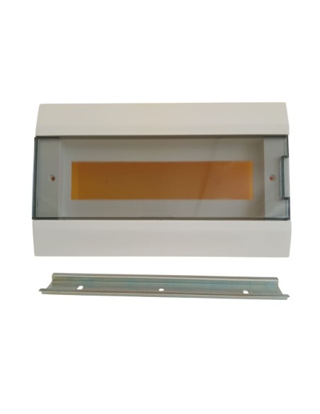 Faeg-recessed switchboard 12 modules IP40 bi w//port smoked