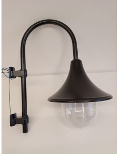 Lanzini 32500 lampada Moderna nera in metallo attacco palo e27 100w