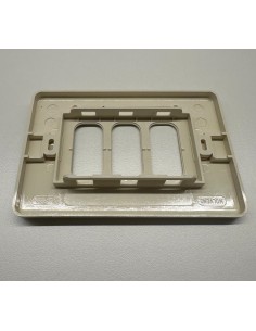 Molveno Placca gl2000 3 moduli bianco 2