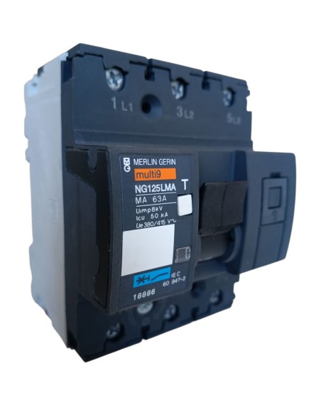 Merli gerin 18886 interruttore automatico ng125lma 3p 63a c. ma