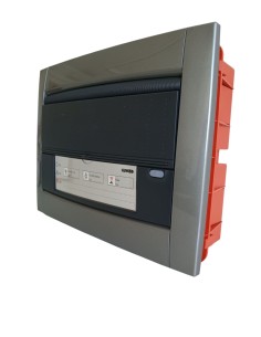 Gewiss gw40711 centralino arredo da incasso coordinato 12 moduli titanio metallizzato