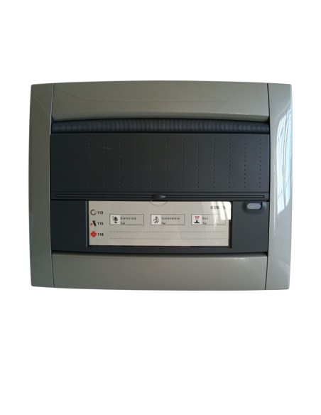 Gewiss tableau d'ameublement coordonné 12 modules en titane métallisé gw40711