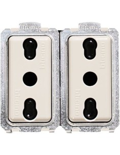 Bticino 5180//2 magic duplex socket 2p t 10//16a