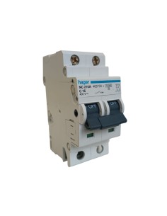 Hager nc216a interruttore automatico magnetotermico  2p 16a 10ka curva c 2 moduli din