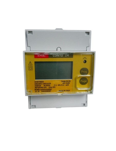 Ime ce4dt06a4 conto d4-pd active and reactive energy meter 190-440vac 10-63a rs485 modbus