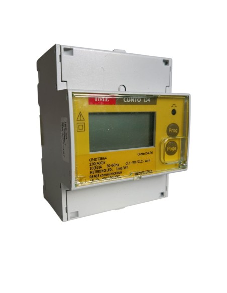 Ime ce4dt36a4 conto d4-pd wh/varh rs485 3mono 63a 230-240v active and reactive energy meter