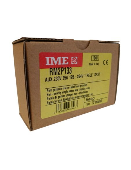 Ime rm2p133 beep relay disconnects single-phase loads up to 6kW