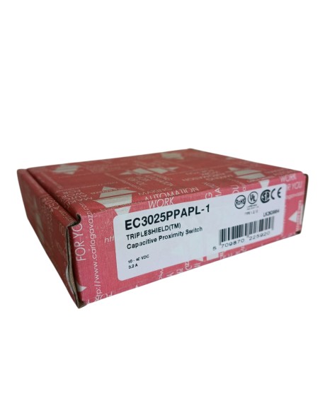 Gavazzi ec3025ppapl-1 capacitive sensor m30 sn25mm 10..40vdc pnp plastic connector m12