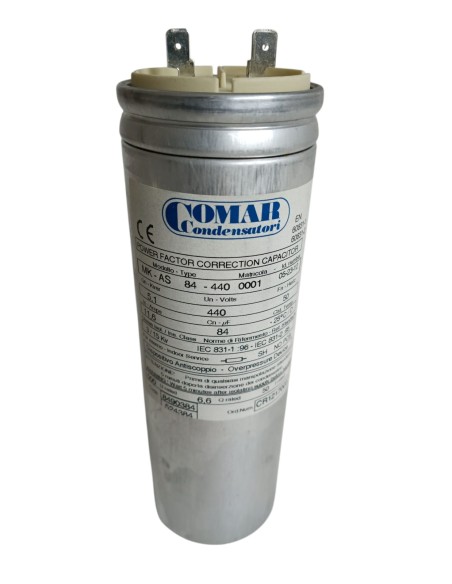Comar condensatori 8490384  condensatore trifase 5,1kvar 84mf 440v